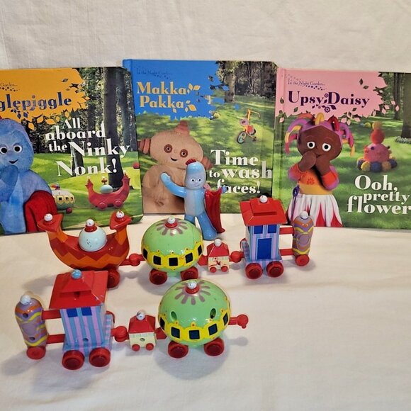 IN THE NIGHT GARDEN Collection BBC IGGLE UPSY MAKKA Ninky Nonk Train Set +figure - Picture 14 of 15